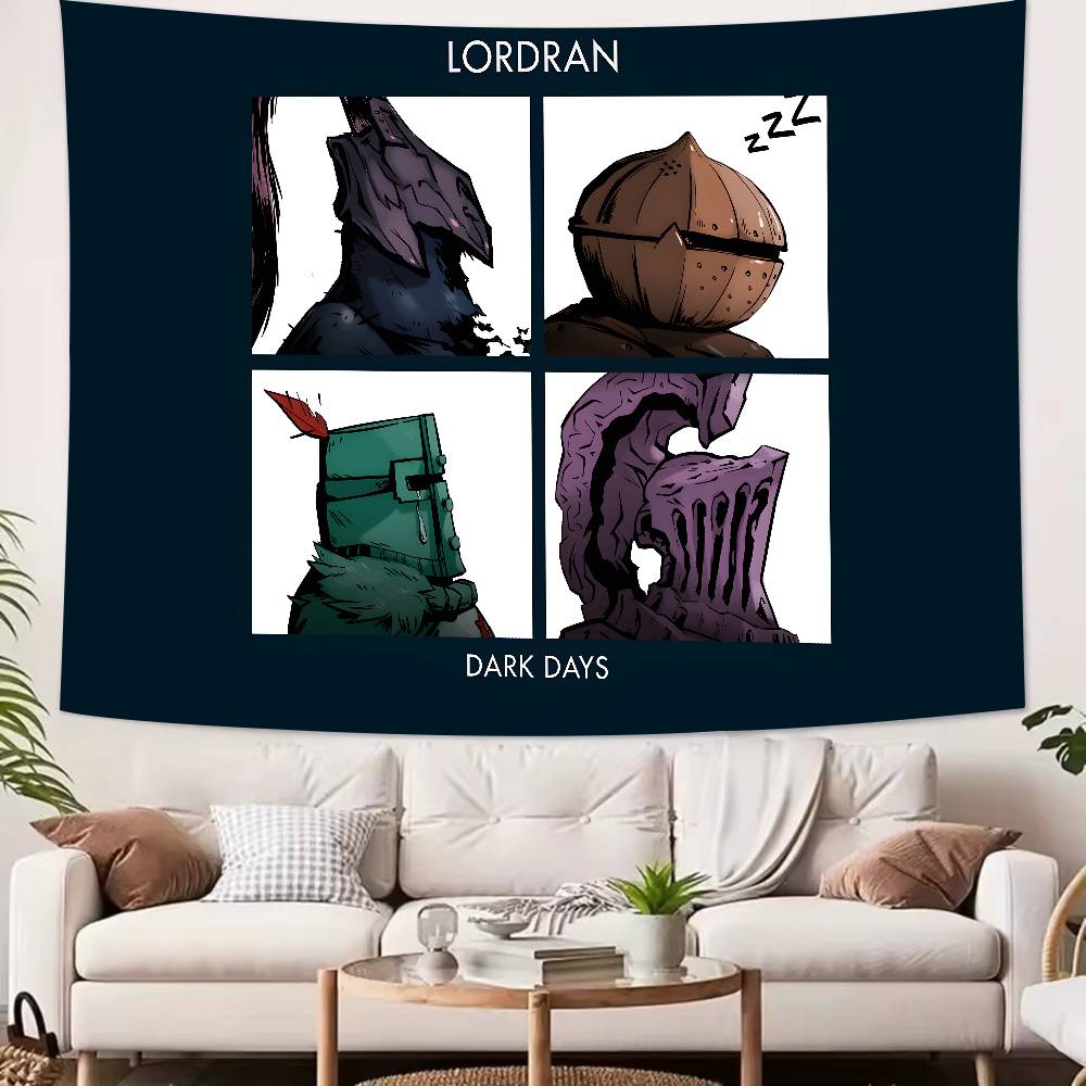 TOP Soul Like Action Game Cool Soul Dark AArtoriasS Knight the AAbysswalkerS Large Tapestry Wall Rugs Dorm Art Home Decor Wall