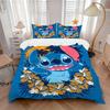 3-delige set Stitch, Tropisch, Bloemenprint beddengoed dekbedovertrek, zacht en comfortabel dekbedovertrek geschikt voor slaapkamer en logeerkamer32