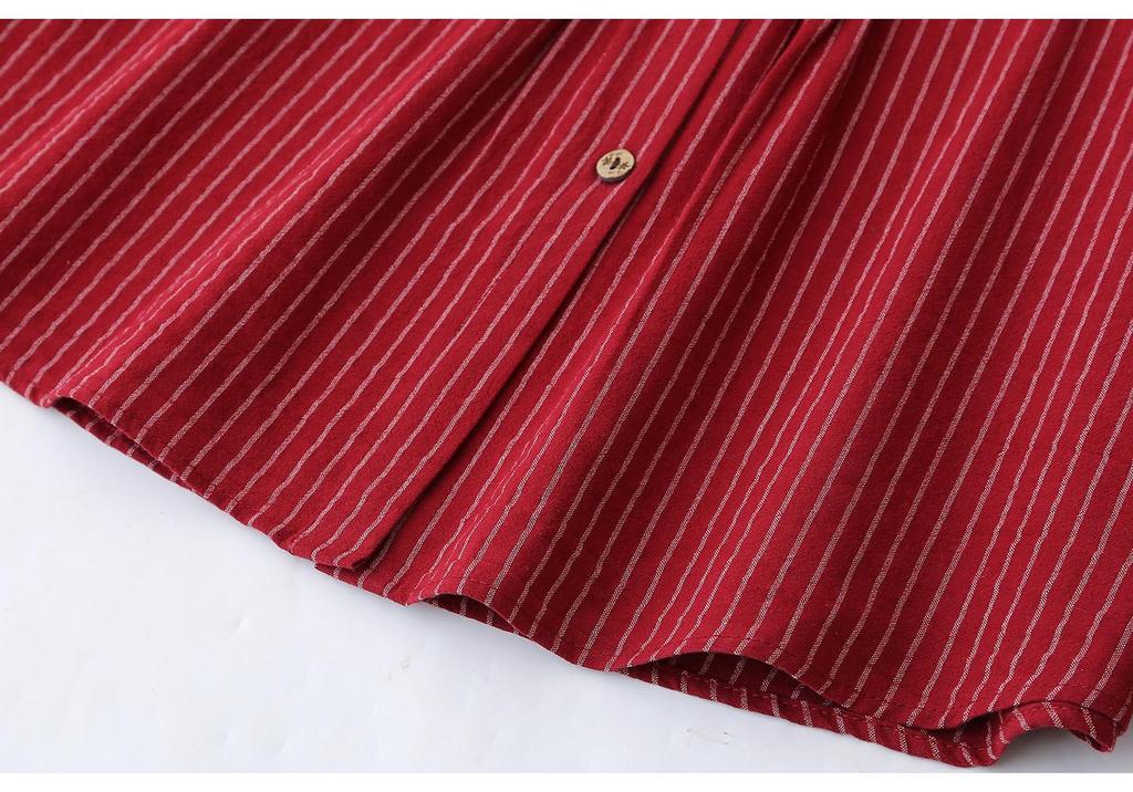 2026 Spring Plus Size Women's Striped Cardigan, Long Sleeve, Round Neck, Slimming Shirt for Fat Girls, Style 668