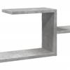 Wall Shelf Concrete Gray 104x15x49 cm Engineered Wood
