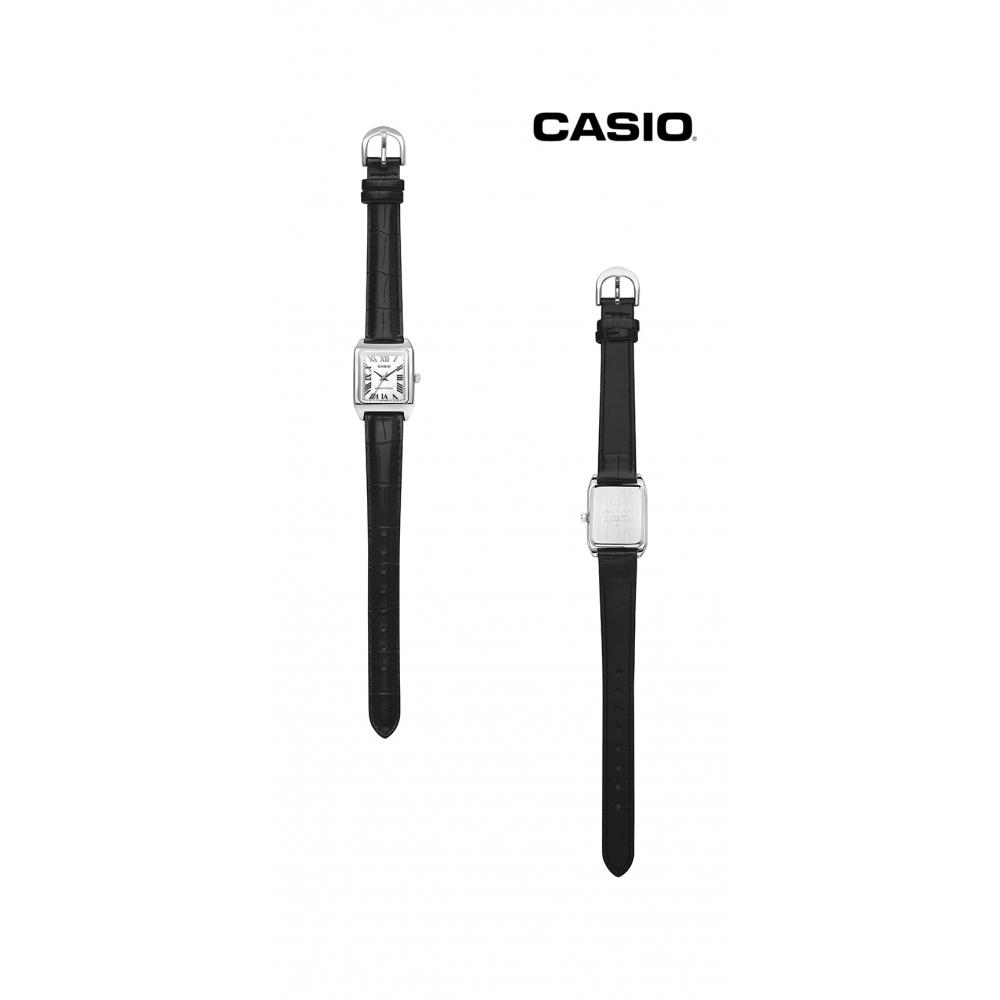 Casio Square Women Leather Watch For Students Ltp V007l 7b1udf
