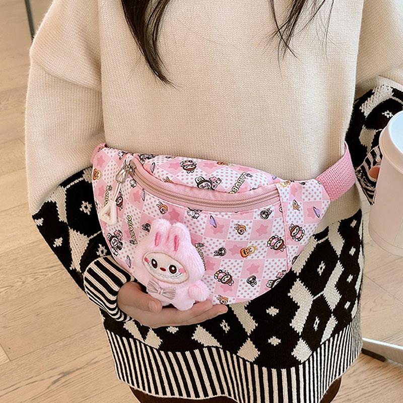 Kawaii Crossbody Bag Kids Chest Bag Cartoon Cute Backpack Casual Outdoor Travel Wallet Waist Bag Gift