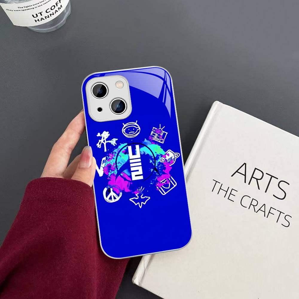 

1pc Famous U-U2 Rock Band Tempered Glass For Iphone 14 13 12 11 Pro Mini XS MAX 14Plus X XS XR Cover iphone 13 mini