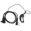 2 Way Radio Headset Universal 2Pin Headset with Collar Clip G Shape for Baofeng BF‑888S UV5R