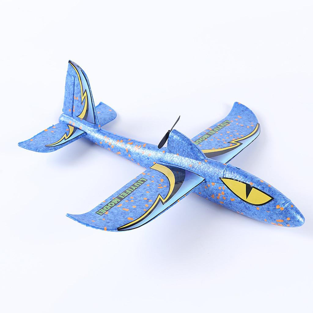Foam Throwing Glider Led Night Aircraft Toy Hand  Airplane Model