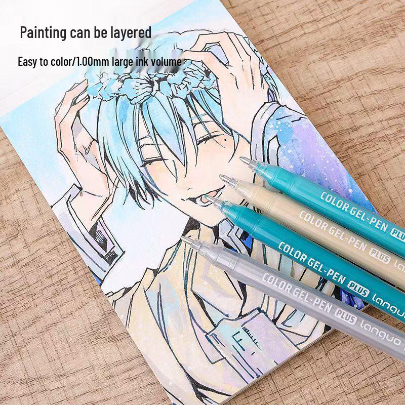 Pix Marker Chinezesc Albastru Fructat pentru Caligrafie și Evidențiere pentru Studenți și Copii