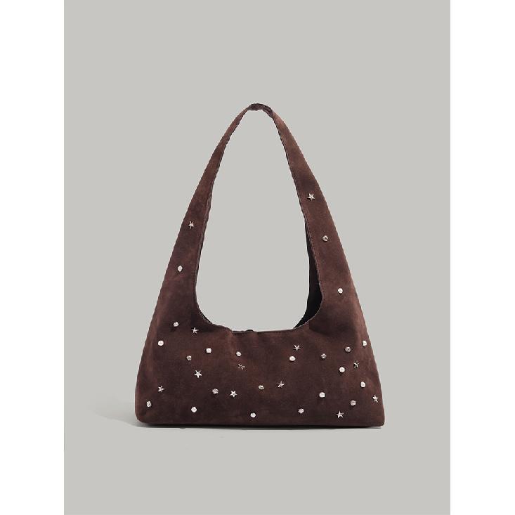 Niche Women's Handbag for Underarm Wear, 2025 New Model, Starry Pattern, Commuter Tote Bag, Exquisite Vintage Shoulder Bag, Trendy