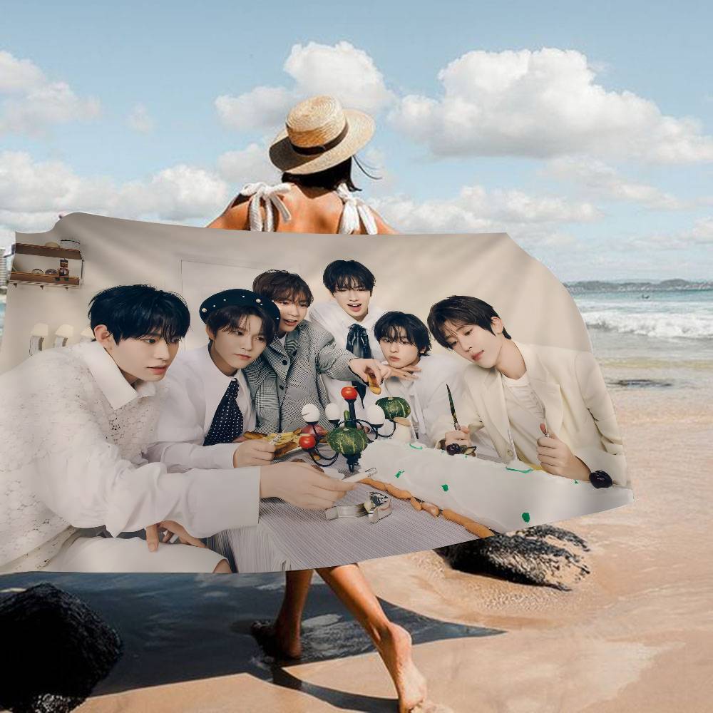 Boy Band N-Nct Wish Singer Microfiber Beach Towel Absorbent Quick Dry Soft Yoga Swimming Resort Mountain Climbing Towel