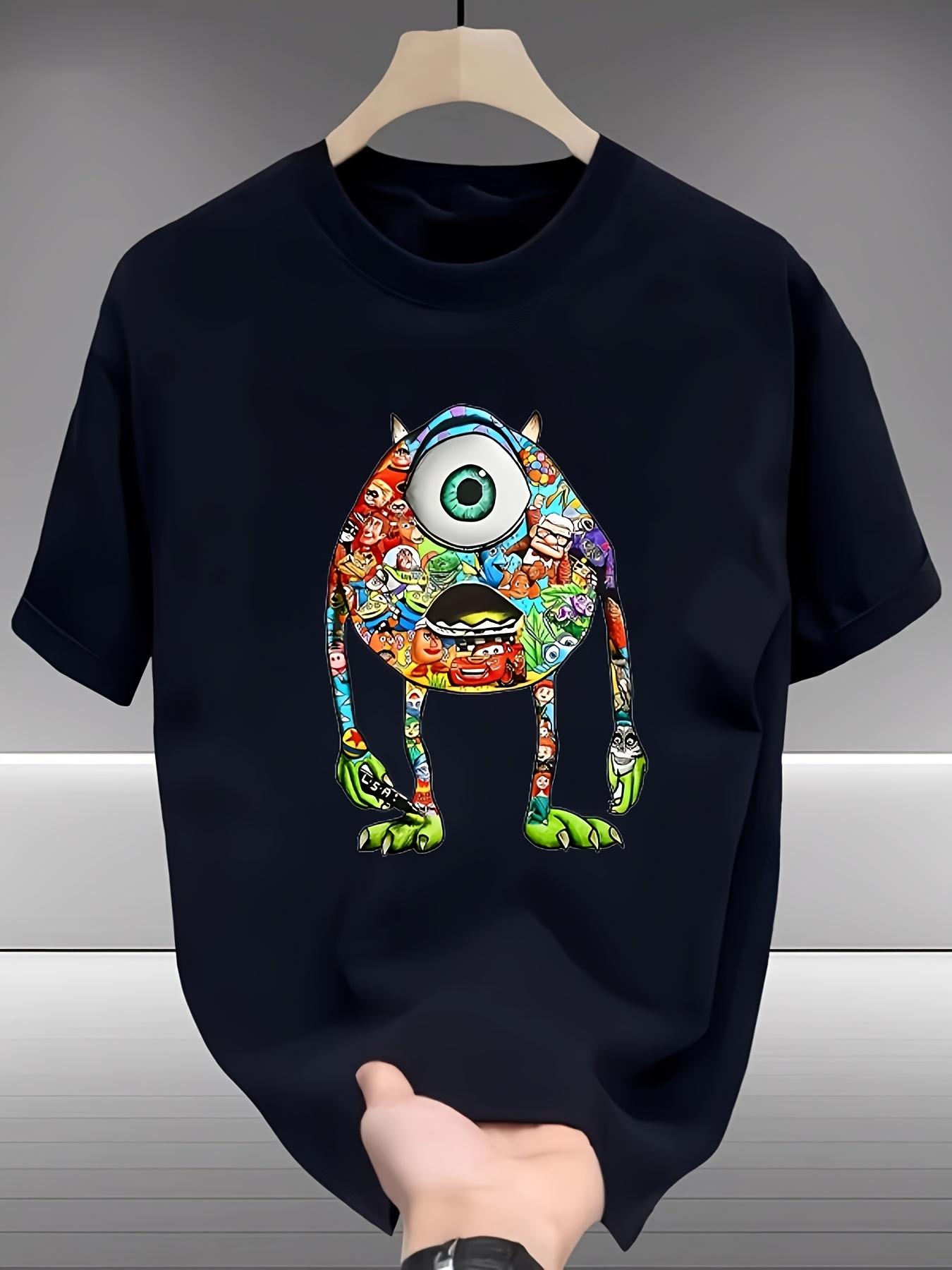 Black T-shirt with Sulley Graphic - Casual M