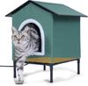 Portable Cat House Heating Cat Small Dog Houses Foldable Puppy Kitten Cats Dogs Bed Durable Rabbit Dog Cats Kittens Pet Beds