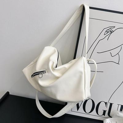 Populaire schoudertas met grote capaciteit dames nieuwe mode school forens oksel eenvoudige draagtas