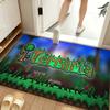 Game T-Terraria Floor Mat Soft Flannel Entrance Door Mat Non Slip Absorbent Bathroom Bedroom Floor Rug