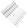 Barbecue Skewers Stainless Steel Roasting Sticks BBQ Accessories for Camping Grill Cooking