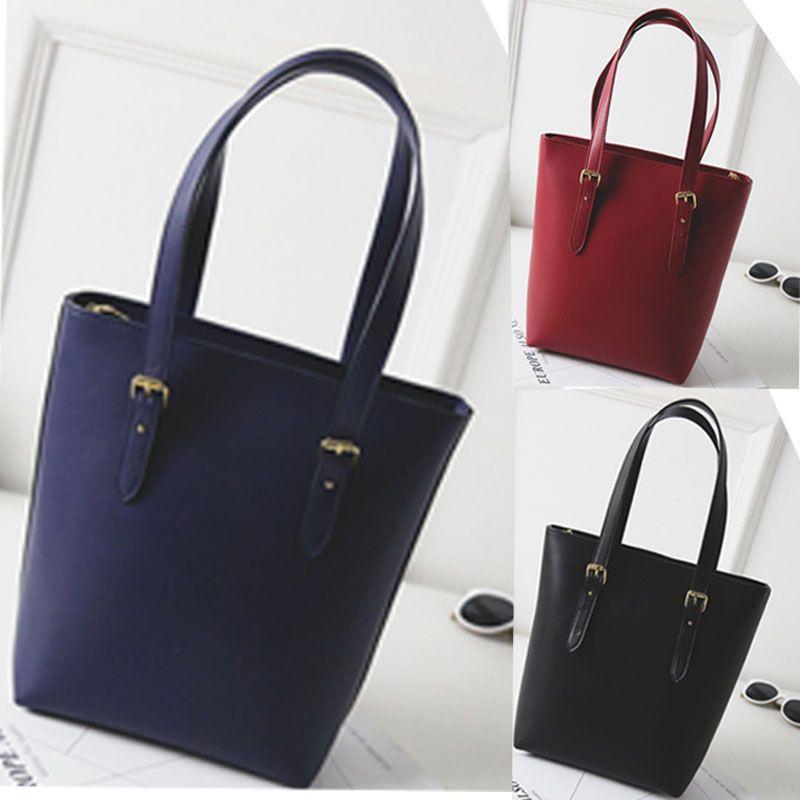 Elegant And Stylish Women Pu Leather Shoulder Bag With Soft Surface And Zipper Closure