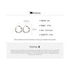 Silver needle exaggerated metal spiral round hoop earrings studs - high-end women's earrings
