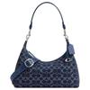 Juliet 30 Classic Signature Denim Presbyopia Fabric Crossbody Shoulder Bag Large Women's Dark Blue