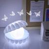 Neu Keramik Shell Perle LED Nachtlicht Streamer Fee Shell Nordic Nacht Lampe Nacht Wohnkultur Schlafzimmer Nacht