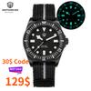 Watchdives EXD 38mm Titanium Watch VH31 Movement Sapphire Crystal Ceramic Bezel BGW9 Lume Exchangeable Lugs Design 200M