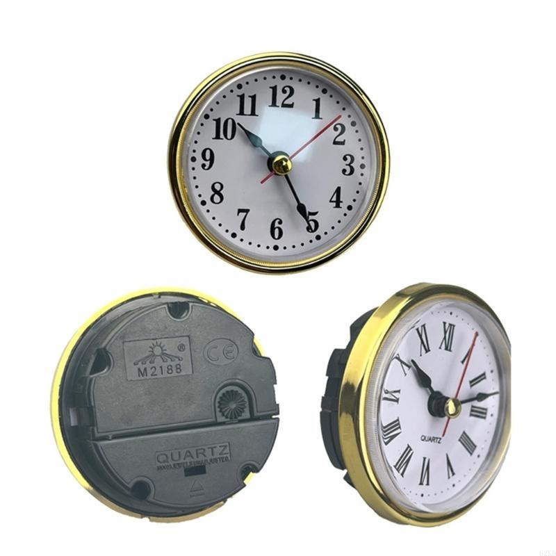 62KD 65mm Ručně vyráběný Quartzový Vložkový Strojek s Gumovým Kroužkem Vhodný pro Opravu Hodin a Dekoraci Obývacích Pokojů Domova a Kanceláře