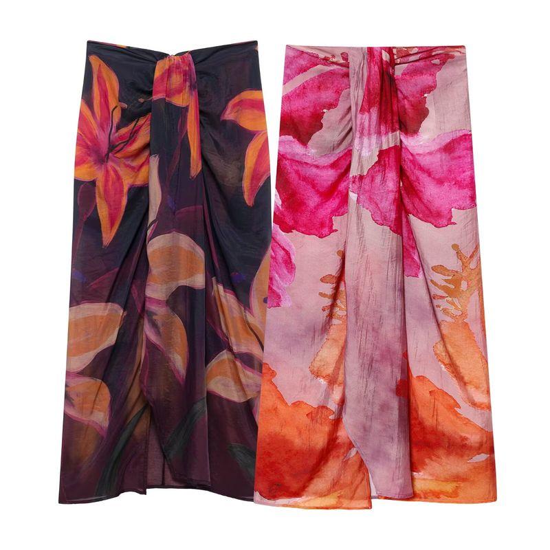 Za Spring New Arrivals Women's Clothing Zr European and American Style Fashionable Versatile Printed Casual Wrap Dress 4758010 800