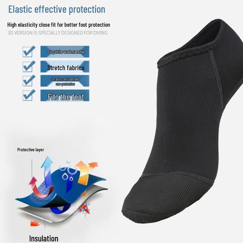 SAKINNO 3mm Unisex Water Sports Dive Socks S