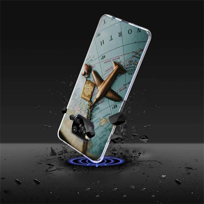 World Map Travel Plans Cover Phone Case For Xiaomi Poco F7 Ultra X7 X6 X5 Pro M7 Redmi 15C 15 13C 13 12C 12 10C 10 9A 9C 9T 9 Sh