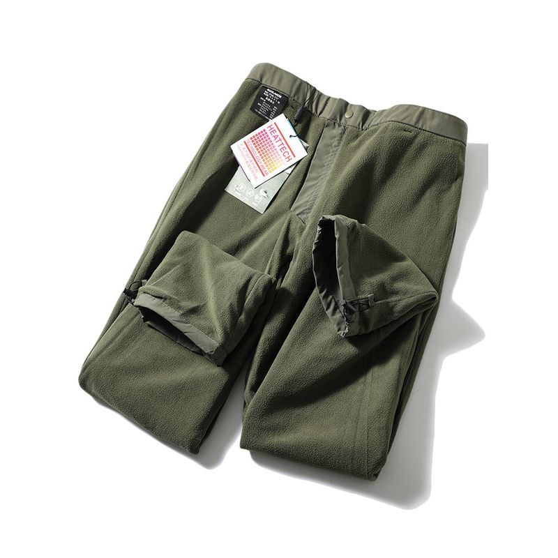 Fleece-Lined Work Pants for Men, Winter Thickened Straight-Leg Outdoor Functional Pants, Export Men's Pants, Mountaineering Sports Pants