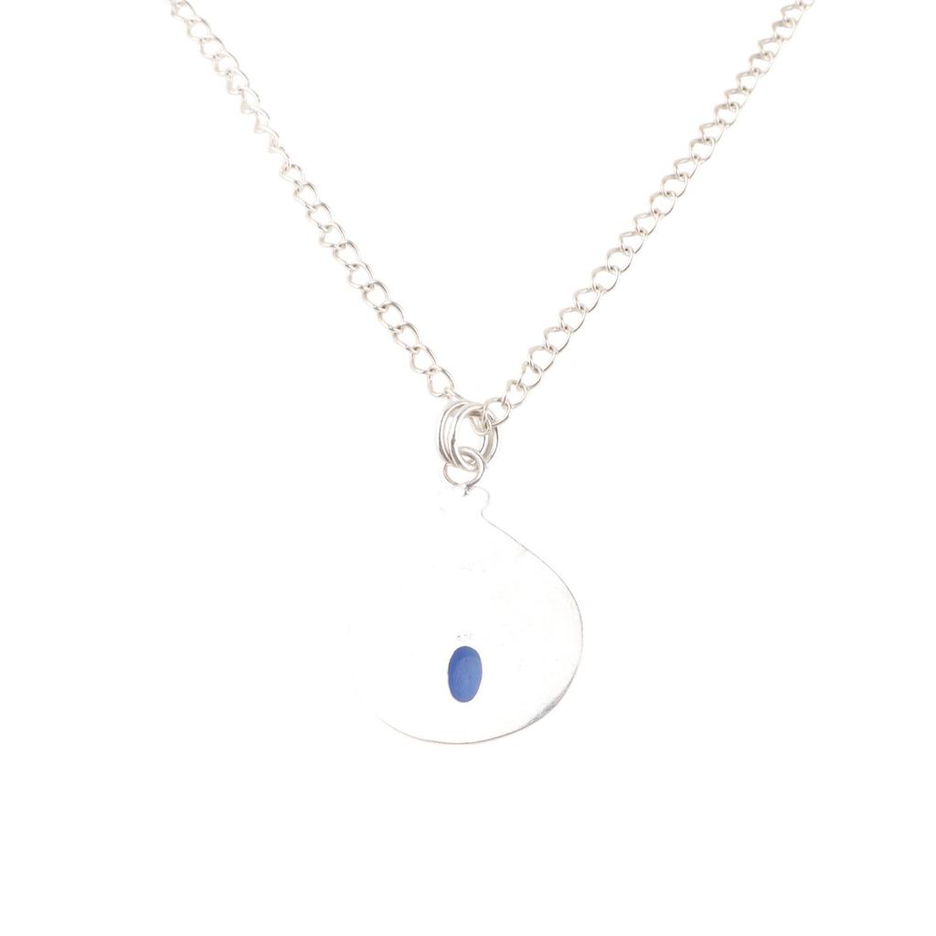 Dark Blue Cat's Eye Gemstone 925 Sterling Silver Jewelry Handmade Pendant 1.45" PP-27-39