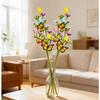 Easter Table Decor DIY Bouquet Stem Easter Egg Butterfly Decoration Artificial Plant Silk Floral Pick Plastic Iron Wire Frame