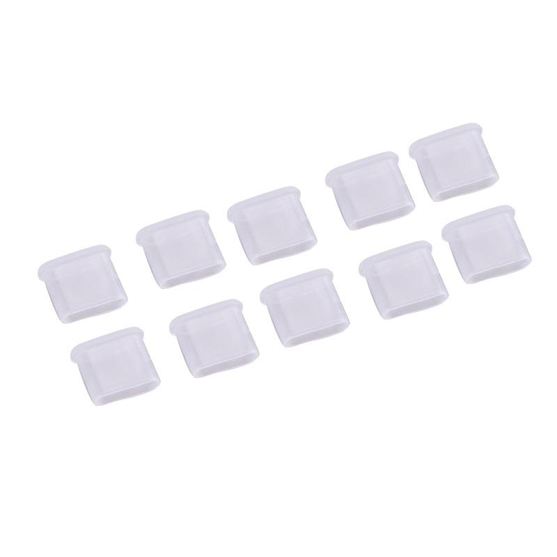 10X Type-C Dust Plug Usb Charging Port Protector Silicone Cover For Smart Phone