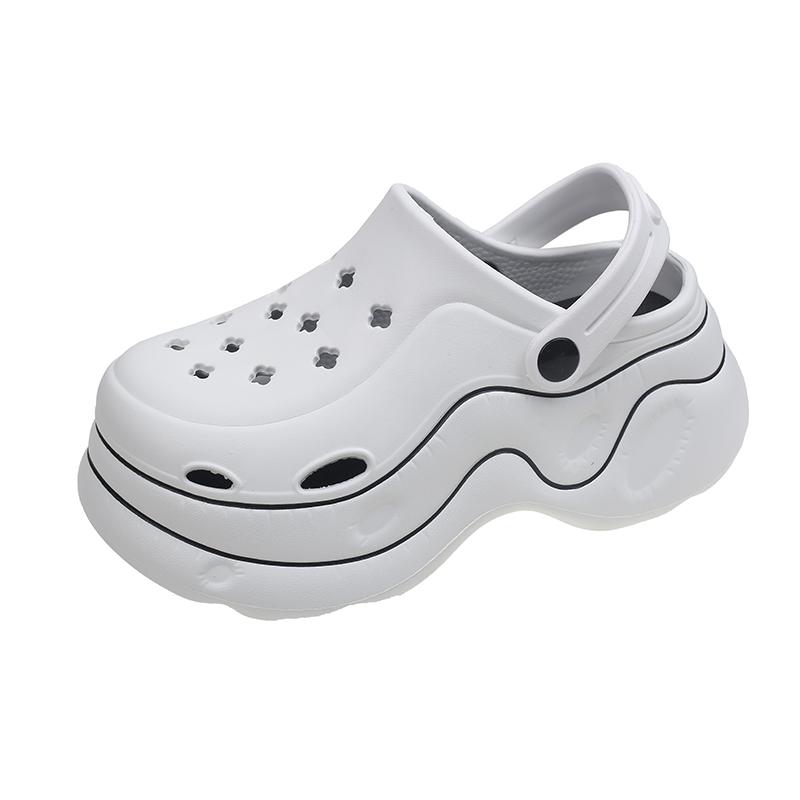 Outer Wear Seaside Baotou Sandal Light Half-Heeled Sandal Women'S Anti-slip Summer For Women Lightweight Everyday