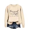 Women's Loose Temperament Pullover Sweatshirt - Just a Chapter