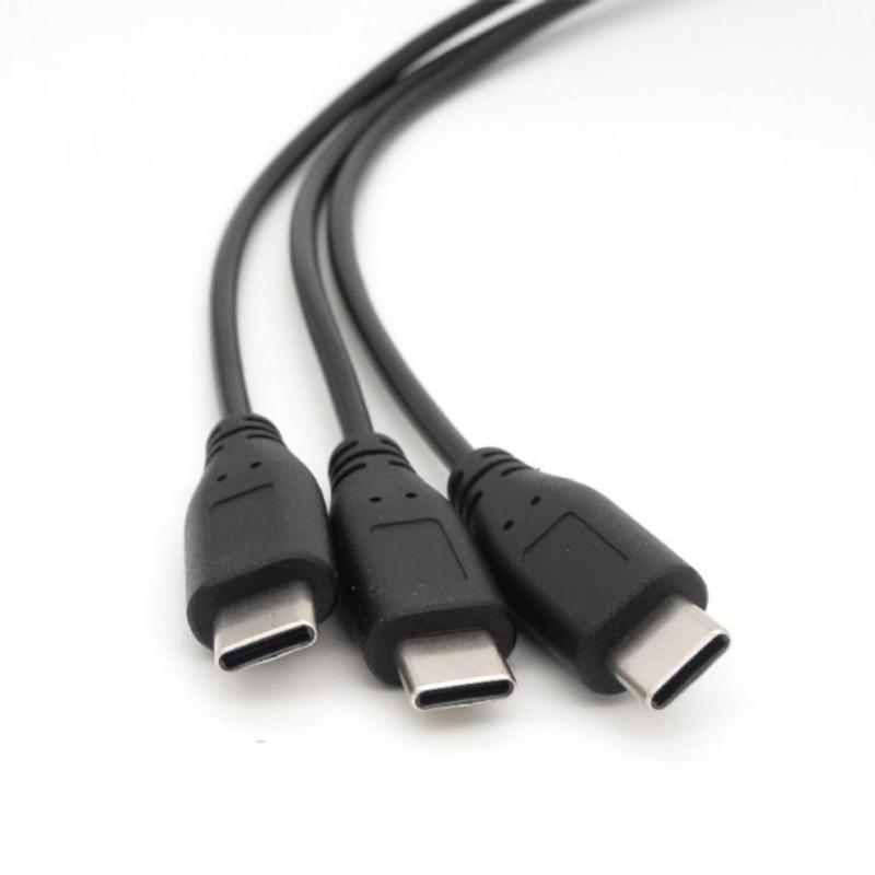 USB Type C Splitter Chargers Cable Highly speed Data Transfer Cord Compactly 30cm Length for Smartphones Accessories