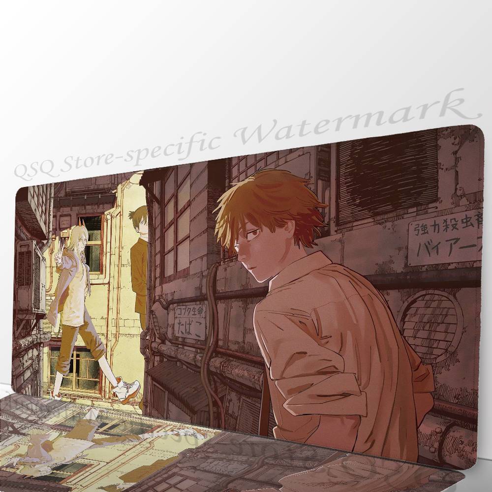 Denji Anime Chainsaw Man Mousepad Mouse Mat Desk Mat With Pad Gaming Accessories Prime Gaming XXL Keyboard Pad Padding Mat