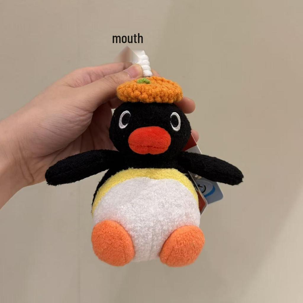 Genuine Penguin Family Bag Charm - Autumn/Winter Series Plush Toy Keychain