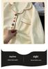 Women's Air Cotton Padded Pajamas, Long Sleeve, Autumn/Winter, Layered Thick Set, Cardigan, Korean Style, Outdoor & Homewear