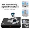 Beginner Friendly 4k Digital Camera 16X Zoom Small Photography Camera Birthday Present