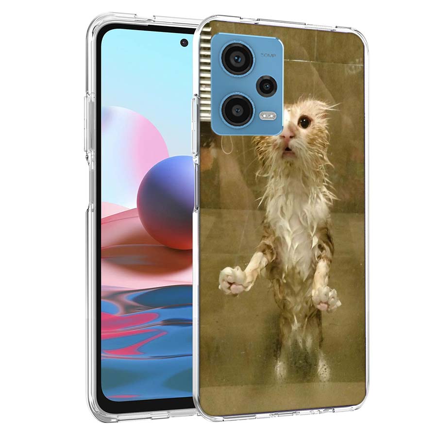 

Pet Cat Funny Memes Phone Case For Redmi Note 13 12 14 15 Pro Plus 13R 11 11T 11E 11S 10 Pro 10S 9 9S Cover Cell Clear TPU Capa Redmi Note 14 5G