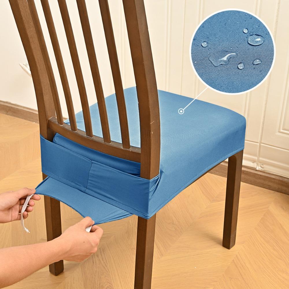 Anti-slip Chair Cushion Cover Soft Breathable Dining Chair Cover Elastic Water-resistant Chair Slipcover For Office Home Seats