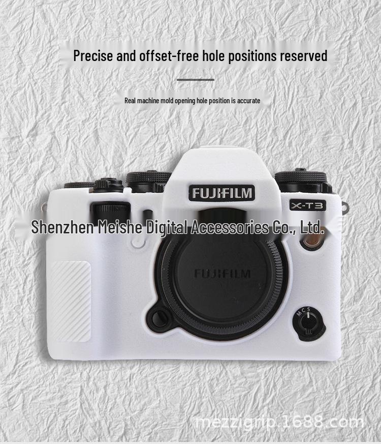 FUYALIN Silicone Protective Case for Fujifilm X-T3 - Anti-slip, Dustproof, Anti-collision with Lychee Texture