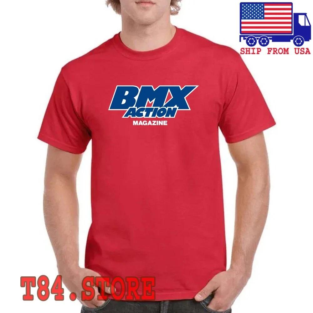 BMX Action Magazine Men s Red Size S to 5XL XL