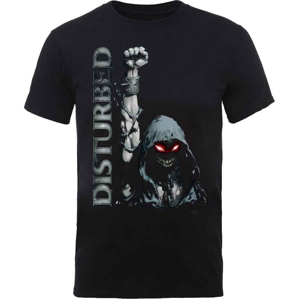 Disturbed T  Up Yer Military band logo new Official Mens Black Unisex T-Shirt M