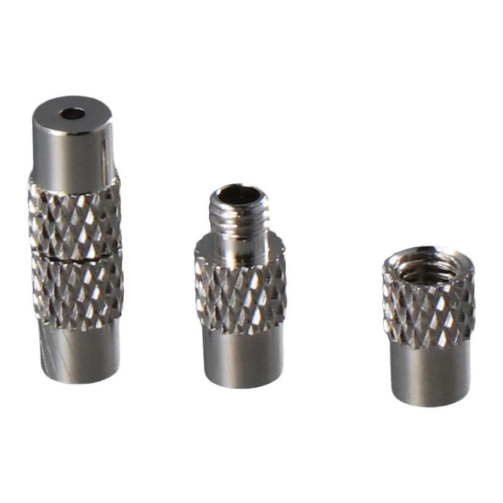 50pcs 50pcs Brass Screw Clasps Silver Brass Screw Barrel Clasps DIY Jewelry Craft Making