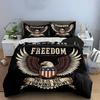 Freedom Eagle Design 3-Piece Bedding Set Bedding Set (1 Duvet Cover, 2 Pillowcases, Duvet Not Included)