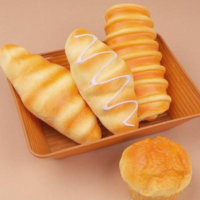 Toys Bread-themed Soft Elastic Squeezing Toy Food Simulation Decompression Stress Ornament Fun Relaxing Gift Present Decor Anti Hom V4j8