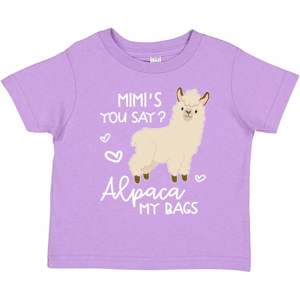 Inktastic Mimi's You Say Alpaca My Bags Toddler T-Shirt Animals Llama Cute House