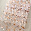Glitter Bling Star Table Runner - 28CM×280CM Thin Metallic Mesh, Great for Wedding, Holiday, Christmas & Party Decor