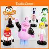 Colorful Pvc Brain Battle Figurines Set 10 Unique Cake Decoration Toys Bagged