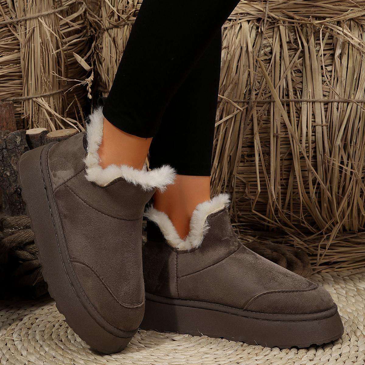 

Зимние ботинки для женщин, новые резиновые ботинки на толстой подошве, уличные, повышенного комфорта, теплые, хлопковые, для ходьбы, модные, зимние ботинки 41 хаки