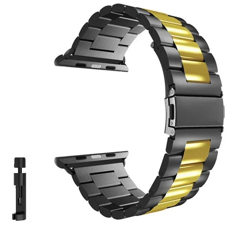 Cinturino in Acciaio Starlight per Apple Watch Serie Ultra2 10 9 8 7 SE 6 5 4 3 46mm 49mm Cinturino Metallico IWatch 40 41mm 42 44mm 45mm Correa